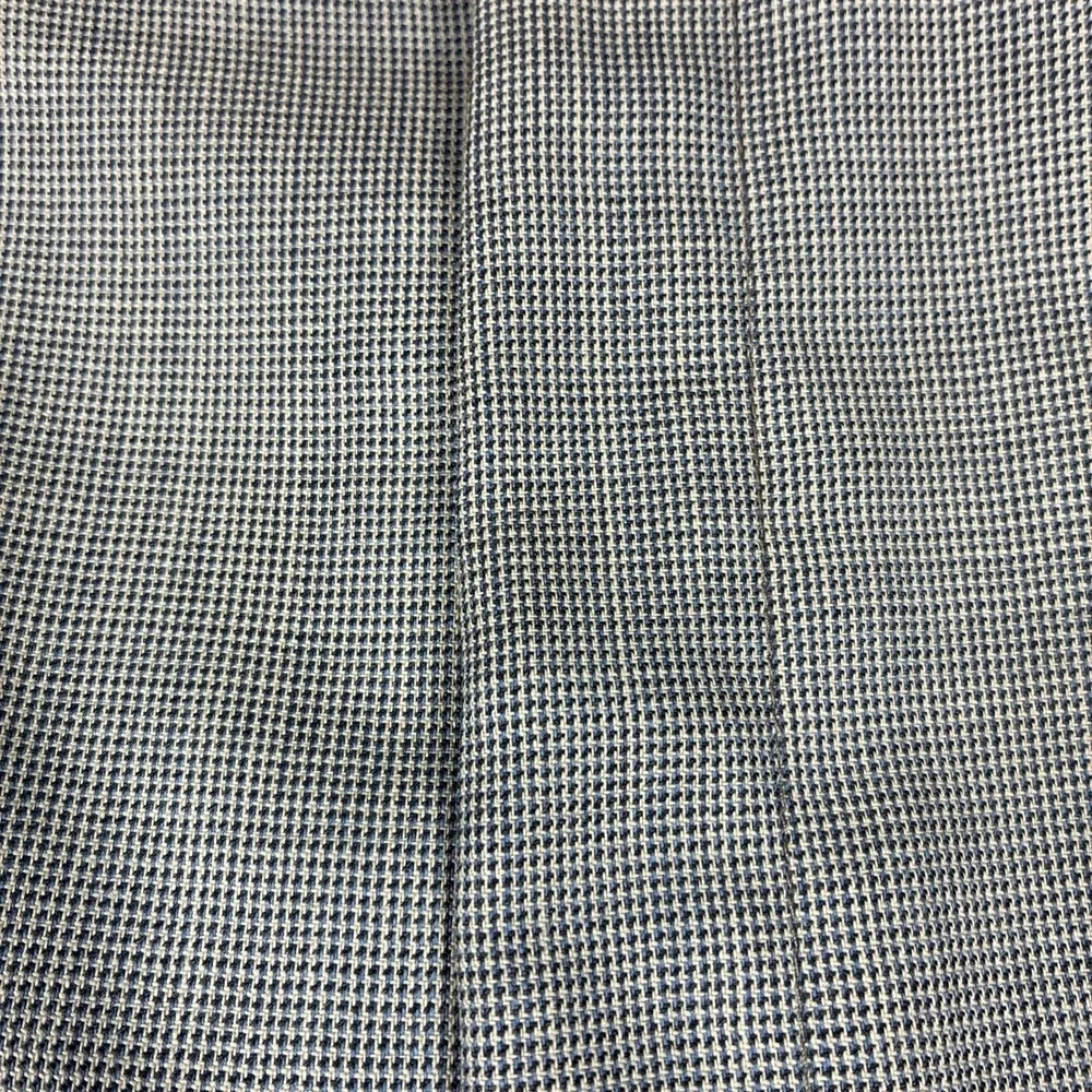 Ralph Ralph Lauren Mens 40x30 Gray Micro‎ Check Wool Pleated Cuffed Dress Pants